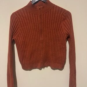 Wild Fable Zip up sweater in Orange